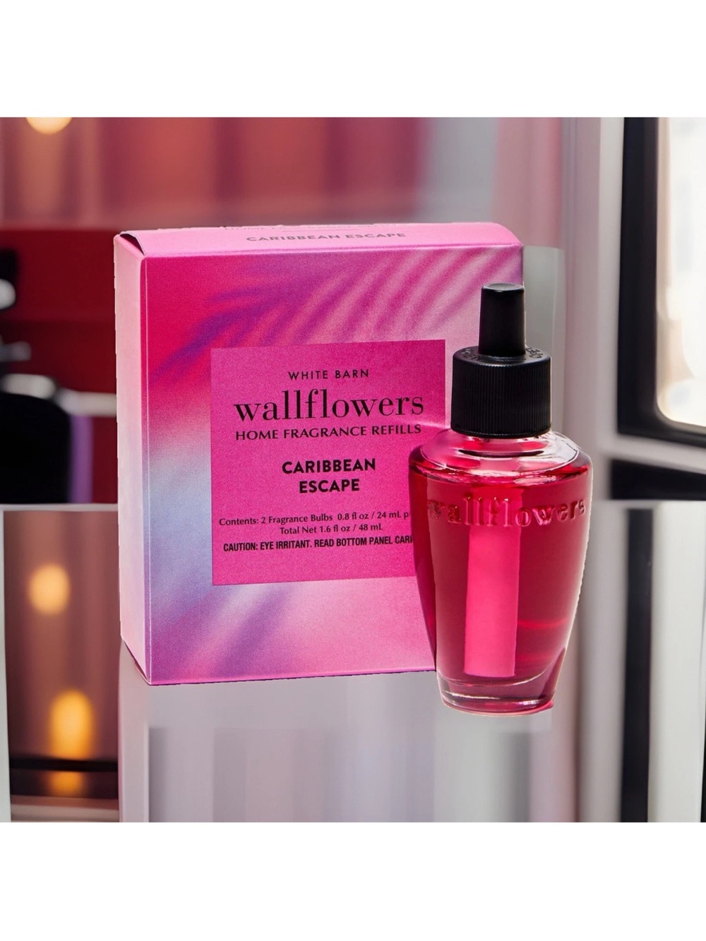 Bath & Body Works 2-Pk Wallflower Refill- Caribbean Escape  (0.8 fl oz Ea)
